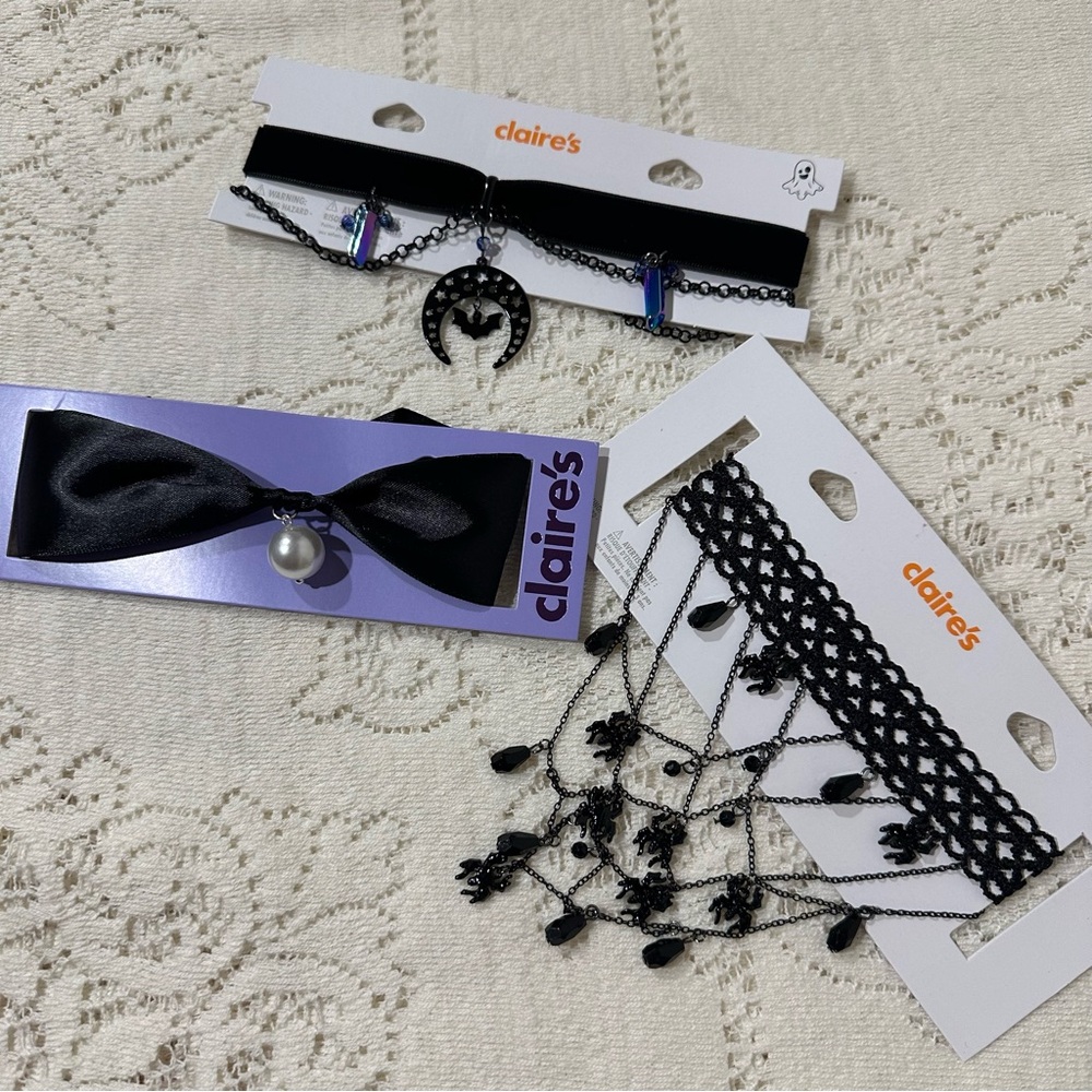 Claire’s Goth / Gothic / Whimsigoth Halloween Necklaces